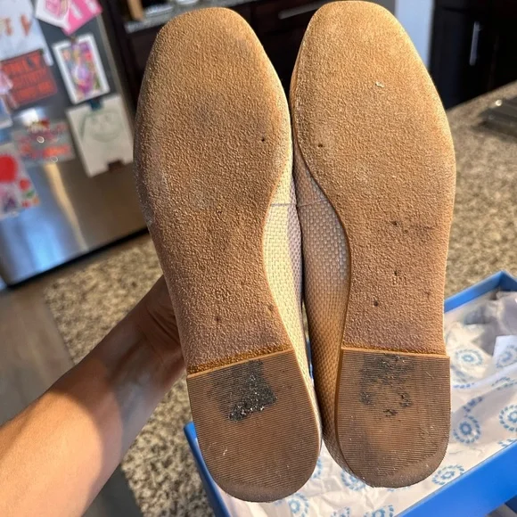 Jack Rogers 	Kenlyn Rattan Ballet   7.5 / NATURAL/PLATINUM - Picture 10 of 16